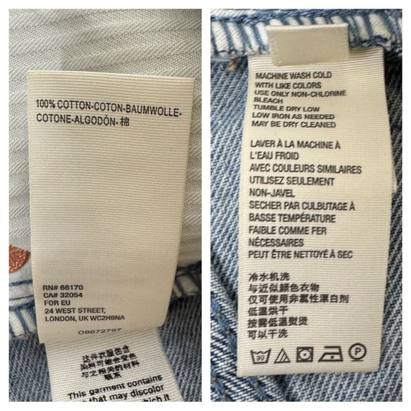 We The Free People Distressed Fringe Hem High Waisted Cutoff Jean Shorts Size 27 - Picture 12 of 16